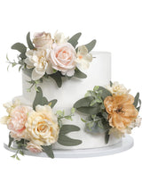 Champagne & Coffee 3Pcs Cake Topper Cake Decorating Flowers