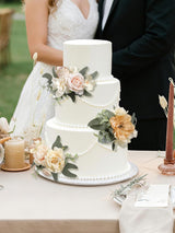 Champagne & Coffee 3Pcs Cake Topper Cake Decorating Flowers
