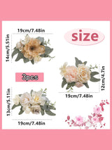 Champagne & Coffee 3Pcs Cake Topper Cake Decorating Flowers
