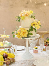 Yellow 3Pcs Cake Topper Cake Decorating Flowers