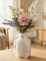 Pink Rose Wedding Car Decorations