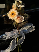 Champagne Wedding Car Door Handle Decorations 12-inch