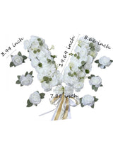V Shape with Hanging Ribbon Wedding Car Hood Flower Decorations