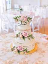 Pink Wedding Cake Toppers Floral Decorations Topper01