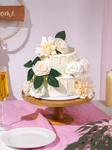 Champagne Artificial Faux Roses Mix Chrysanthemum Dahlia DIY Flowers Box