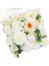 Ivory White DIY Wedding Artificial Roses Flowers Combo Box