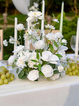 Ivory White DIY Wedding Artificial Roses Flowers Combo Box