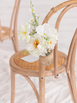 Ivory White DIY Wedding Artificial Roses Flowers Combo Box