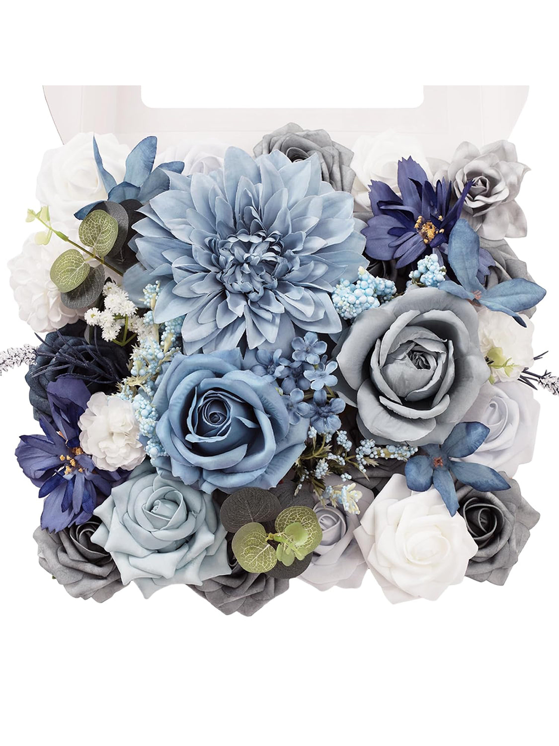 Dusty Blue DIY Wedding Artificial Flowers Combo Box