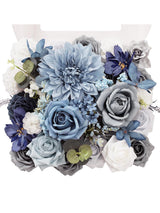 Dusty Blue DIY Wedding Artificial Flowers Combo Box