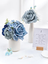 Dusty Blue DIY Wedding Artificial Flowers Combo Box
