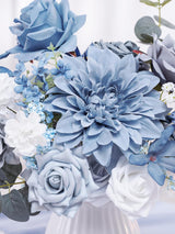 Dusty Blue DIY Wedding Artificial Flowers Combo Box