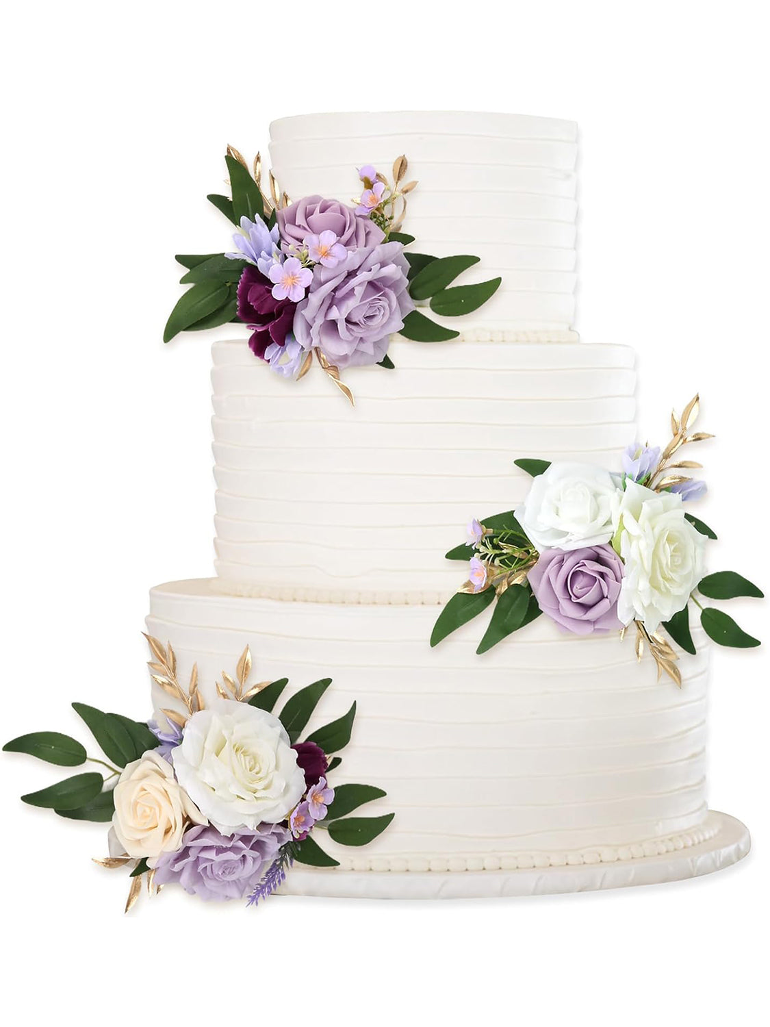 Purple Wedding Cake Topper Flowers For Cake Decorations