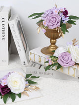 Purple Wedding Cake Topper Flowers For Cake Decorations