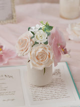 Dusty Rose & Champange DIY Wedding Artificial Roses Flowers Combo Box