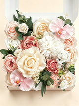 Dusty Rose & Champange DIY Wedding Artificial Roses Flowers Combo Box