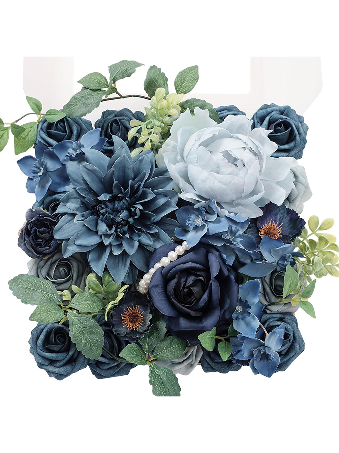Navy Blue DIY Wedding Artificial Flowers Combo Box