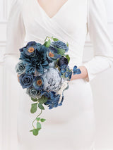 Navy Blue DIY Wedding Artificial Flowers Combo Box