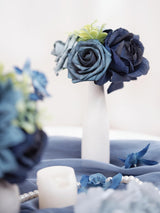 Navy Blue DIY Wedding Artificial Flowers Combo Box