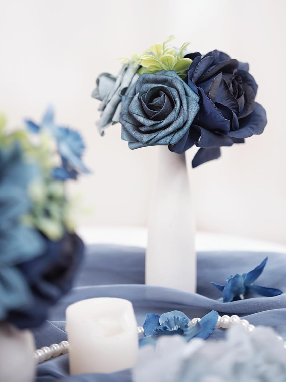 Navy Blue DIY Wedding Artificial Flowers Combo Box
