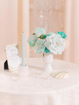 Teal Green&Champagne DIY Wedding Artificial Roses Flowers Combo Box