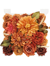 Deep Burnt Orange DIY Wedding Artificial Flowers Combo Box