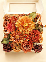 Deep Burnt Orange DIY Wedding Artificial Flowers Combo Box