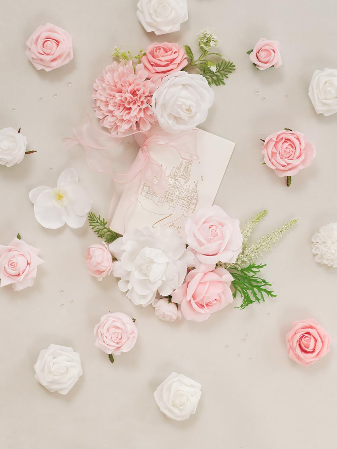 Blush Pink & White DIY Wedding Flower Box