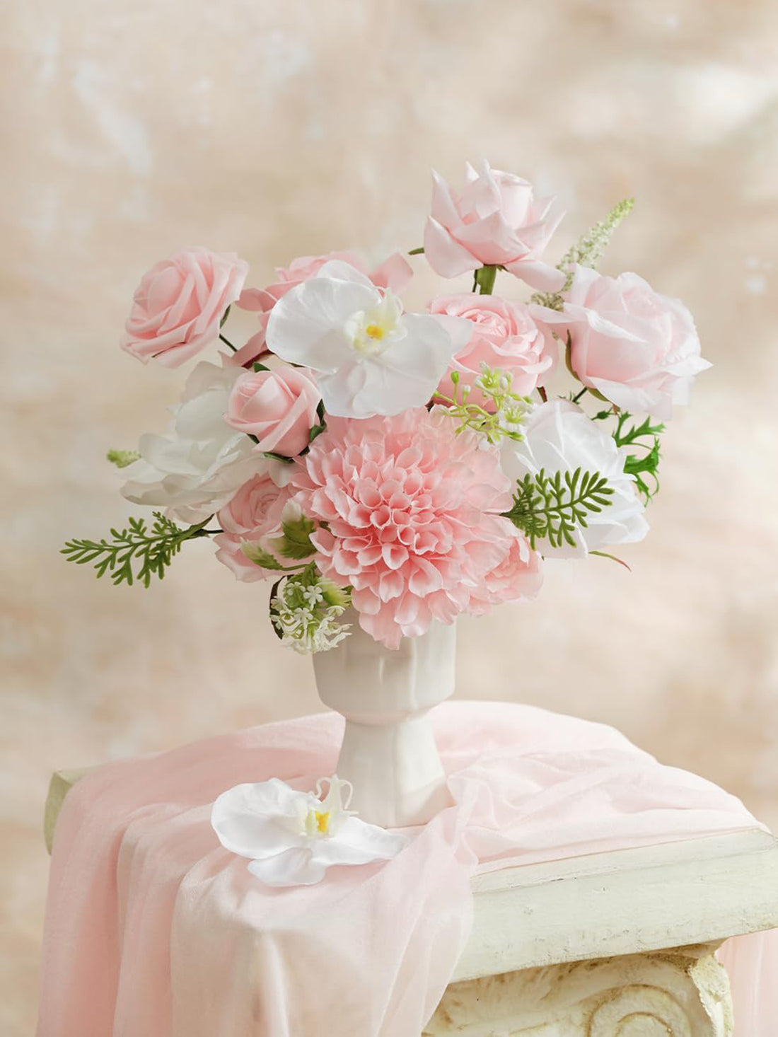 Blush Pink & White DIY Wedding Flower Box
