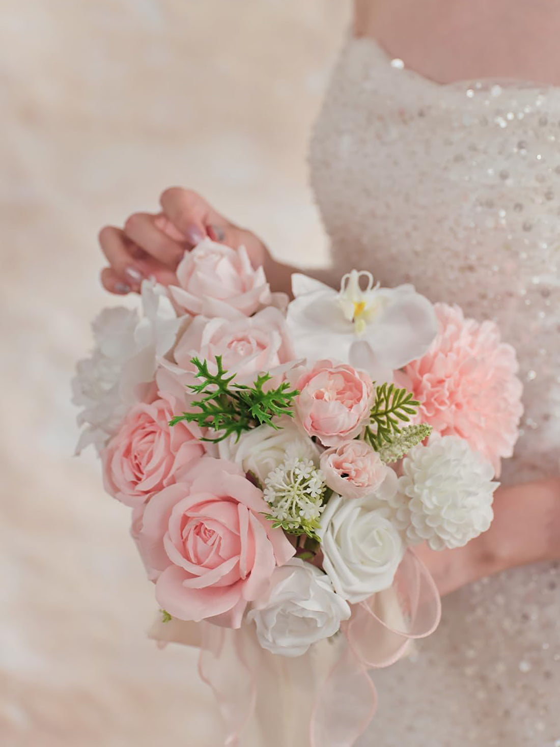 Blush Pink & White DIY Wedding Flower Box