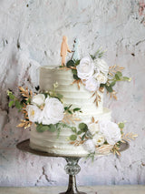 White Artificial Cake Flowers for Wedding Cake Decorating