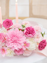 Hot Pink & White DIY Wedding Artificial Flowers Combo Box