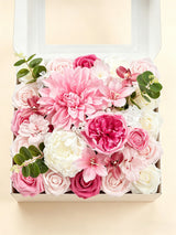 Hot Pink & White DIY Wedding Artificial Flowers Combo Box