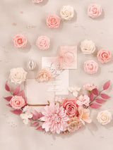 Light Pink DIY Wedding Artificial Flowers Combo Box