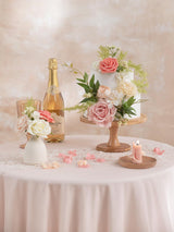 Pink & Champagne DIY Wedding Artificial Rose Flowers Combo Box