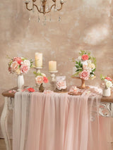Pink & Champagne DIY Wedding Artificial Rose Flowers Combo Box