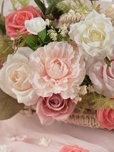 Pink & Champagne DIY Wedding Artificial Rose Flowers Combo Box