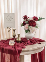 Red & Blush Pink DIY Wedding Artificial Flowers Combo Box
