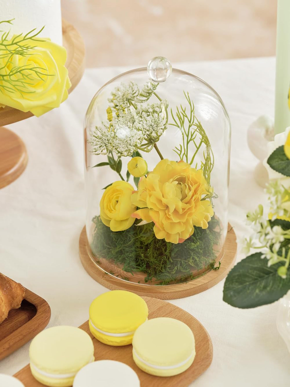 Lemon Yellow DIY Wedding Artificial Rose Flowers Combo Box