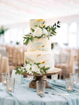 White Ivory Faux Cake Flowers Topper For Wedding Decorations 3 Pack