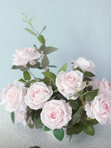 Baby Pink Artificial Flowers 16pcs Cream Silk Roses DIY Box