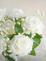 Ivory Artificial Flowers 16pcs Cream Silk Roses DIY Box