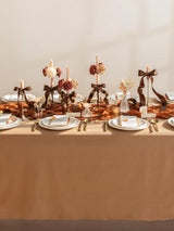 Ivory & Cream & French Orange & Burnt Orange Artificial Flowers 16pcs Cream Silk Roses DIY Box