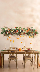 Burnt Orange Artificial Flowers 16pcs Cream Silk Roses DIY Box
