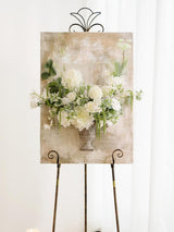 Ivory Artificial Flowers 9pcs Silk Dahlia 5.5"/4.5" DIY Box