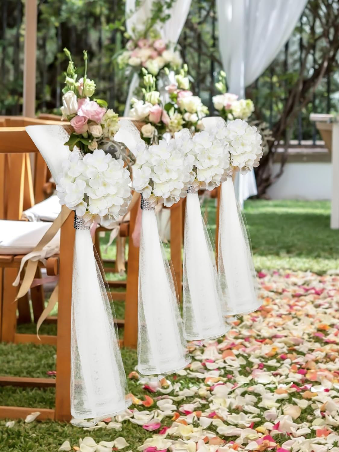 Hydrangea 24 Set Wedding Aisle Decorations 31.5inch