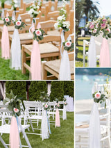 Pink Hydrangea Gardenia 24 Set Wedding Aisle Decorations 31.5inch