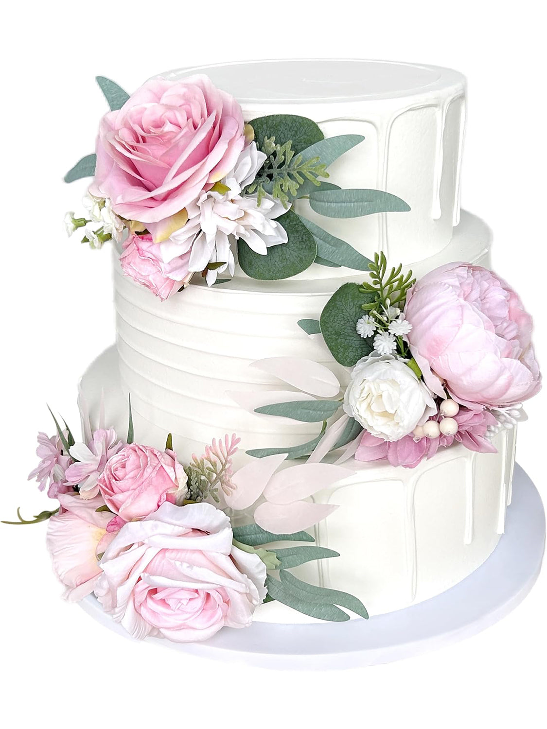 Wedding Cake Topper For Decorating Blush Pink Rose Peony Model PWP01