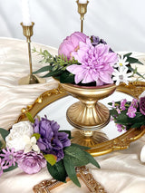 Lavender Dusty Purple Silk Rose Peony Wedding Cake Topper Wct01