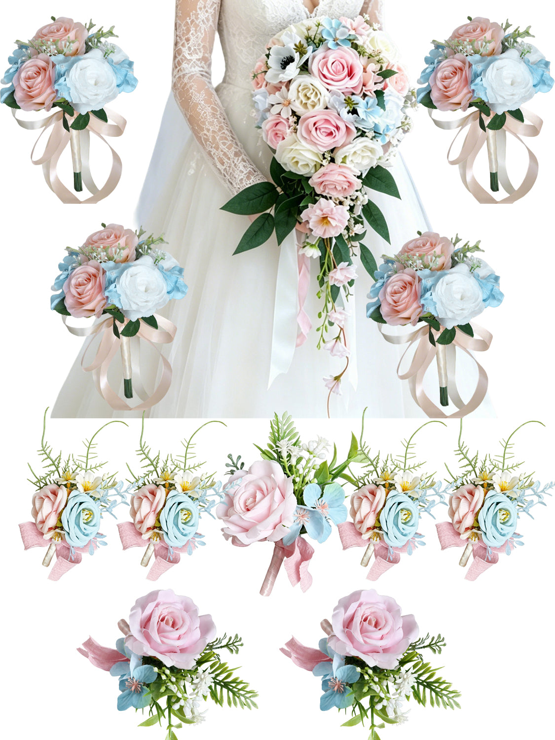 Essential Ceremony Bridal Party Flowers